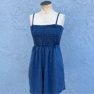 Pilcro Romper Blue Chambray playsuit small